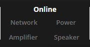 Status indicator displaying online with no faults